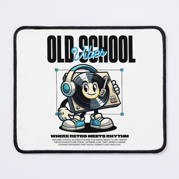 Item preview, VINYL - Old School Wax Guy (Black) designed and sold by Discothreadz.