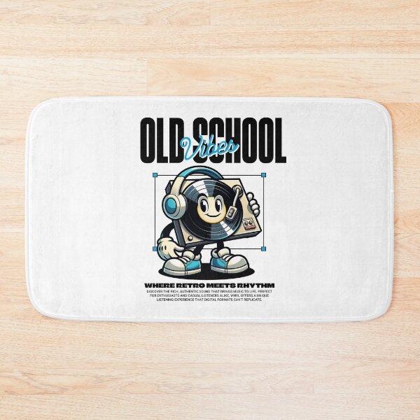 Item preview, VINYL - Old School Wax Guy (Black) designed and sold by Discothreadz.