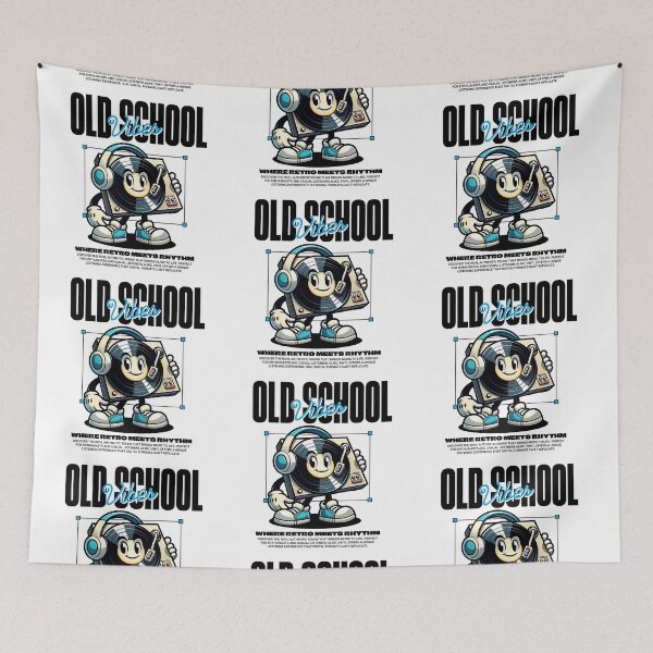 Item preview, VINYL - Old School Wax Guy (Black) designed and sold by Discothreadz.