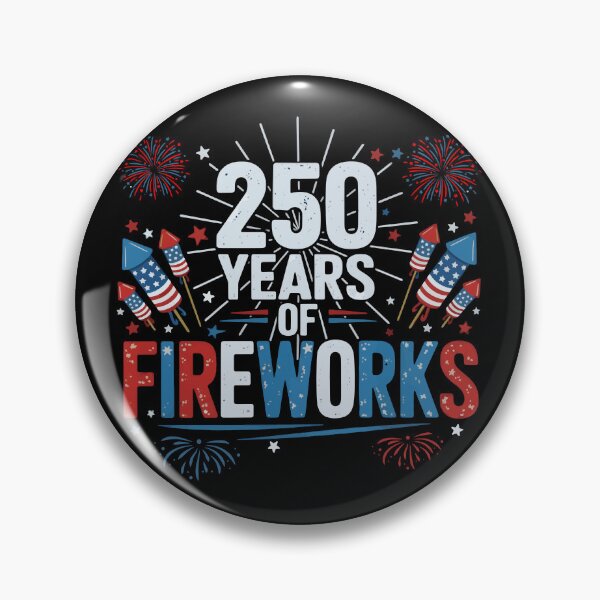 Artikelvorschau, USA 250 Jahre Feuerwerk Vintage America 1776–2026 entworfen und verkauft von ArtByKatti.