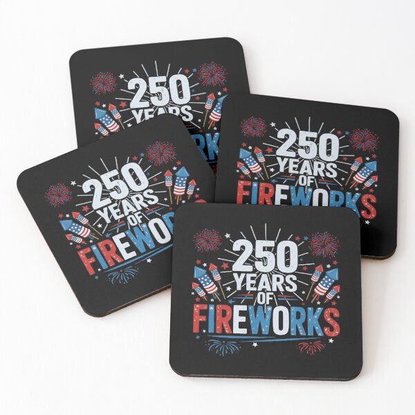 Item preview, USA 250 Years Of Fire Works Vintage America 1776–2026  designed and sold by ArtByKatti.