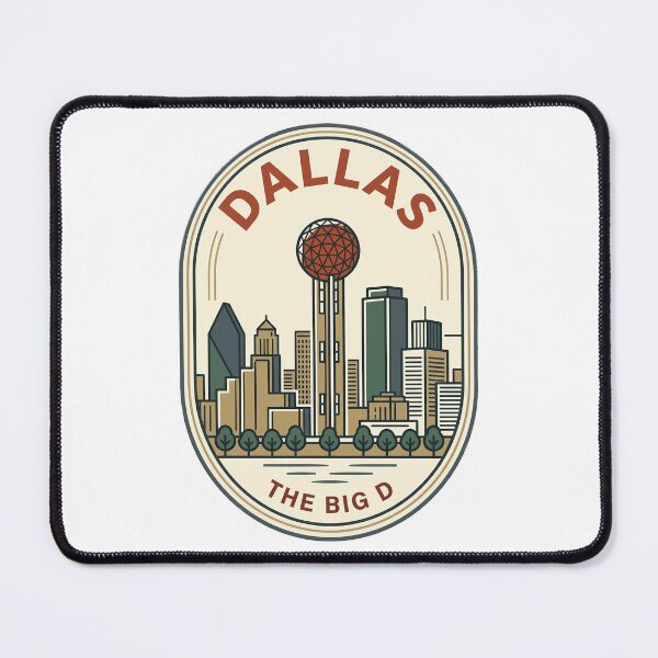 Item preview, Vintage Dallas Texas Skyline Retro City Badge designed and sold by k3rstman1.