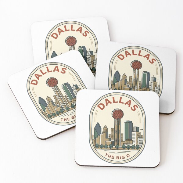 Item preview, Vintage Dallas Texas Skyline Retro City Badge designed and sold by k3rstman1.