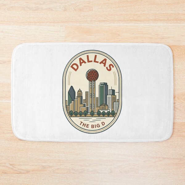 Item preview, Vintage Dallas Texas Skyline Retro City Badge designed and sold by k3rstman1.