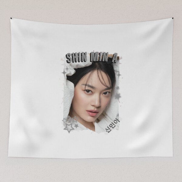 Item preview, Shin Min-a — 신민아 Korean Actress K-Drama Korea Entertainment Collage Digital Art Portrait designed and sold by AJUNICE STUDIO.