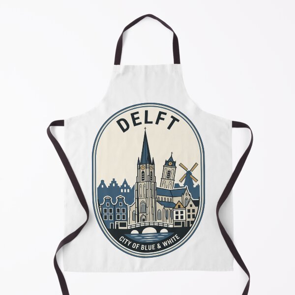Item preview, Vintage Delft Netherlands Travel Badge Cityscape designed and sold by k3rstman1.