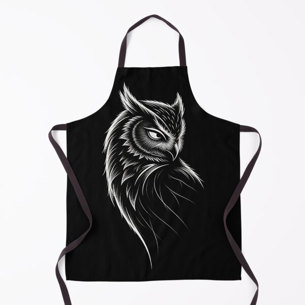 Item preview, Dark Aesthetic Owl Portrait Linework Graphic designed and sold by UrbanPrts.
