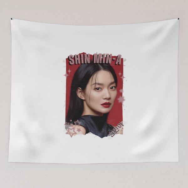 Item preview, Shin Min-a — 신민아 Korean Actress K-Drama Korea Entertainment Collage Digital Art Portrait designed and sold by AJUNICE STUDIO.