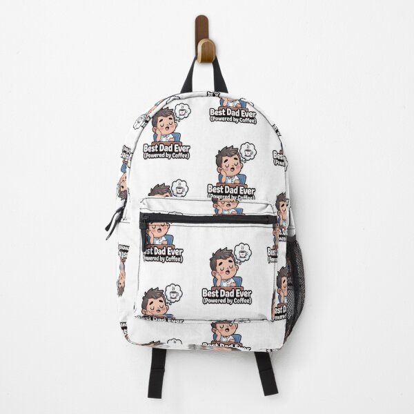 Item preview, Best Dad Ever Powered by Coffee – Funny Kawaii Father’s Day designed and sold by InspiredCreatives.