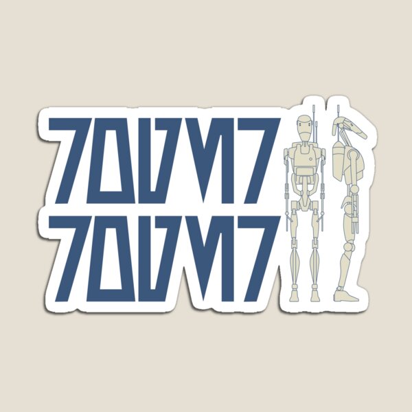 Item preview, Roger Roger Aurebesh - Battle Droid designed and sold by The Common Tee.