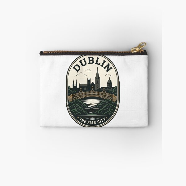 Item preview, Vintage Dublin Ireland Skyline Ha'penny Bridge Badge designed and sold by k3rstman1.