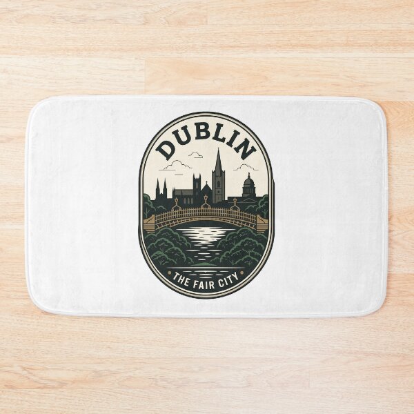 Item preview, Vintage Dublin Ireland Skyline Ha'penny Bridge Badge designed and sold by k3rstman1.