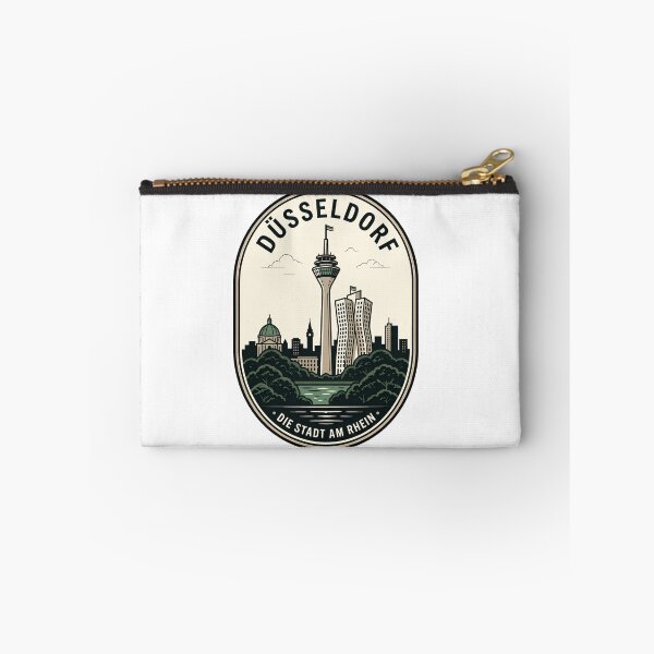 Item preview, Vintage Dusseldorf Germany Skyline Travel Badge designed and sold by k3rstman1.