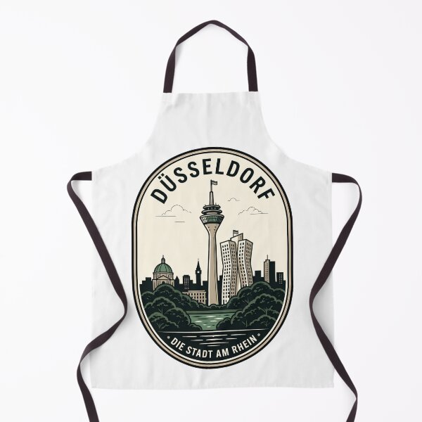 Item preview, Vintage Dusseldorf Germany Skyline Travel Badge designed and sold by k3rstman1.