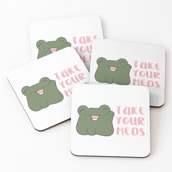 Item preview, take your meds reminder frog designed and sold by mind over morgan .