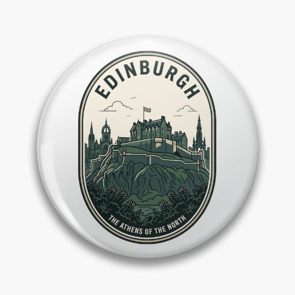 Item preview, Vintage Edinburgh Castle Scotland Travel Badge designed and sold by k3rstman1.