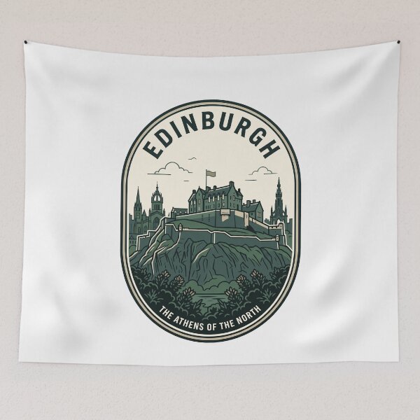 Item preview, Vintage Edinburgh Castle Scotland Travel Badge designed and sold by k3rstman1.
