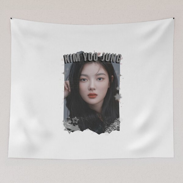 Item preview, Kim Yoo-jung — 김유정 Korean Actress K-Drama Korea Entertainment Collage Digital Art Portrait designed and sold by AJUNICE STUDIO.