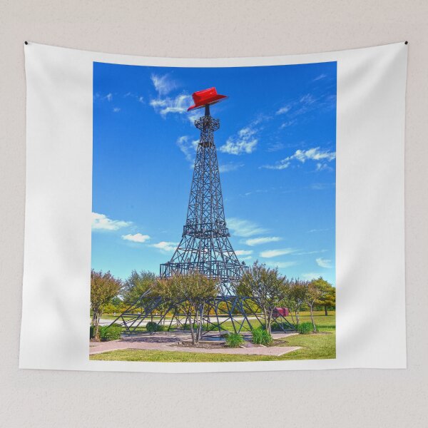 Item preview, Eiffel Tower Wearing a Red Cowboy Hat, Paris, Texas designed and sold by Catherine Sherman.