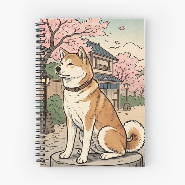 Item preview, Hachiko Akita Inu - Japanese Legend, Symbol of Loyalty, Resilience, and Love designed and sold by CulturalCurios.