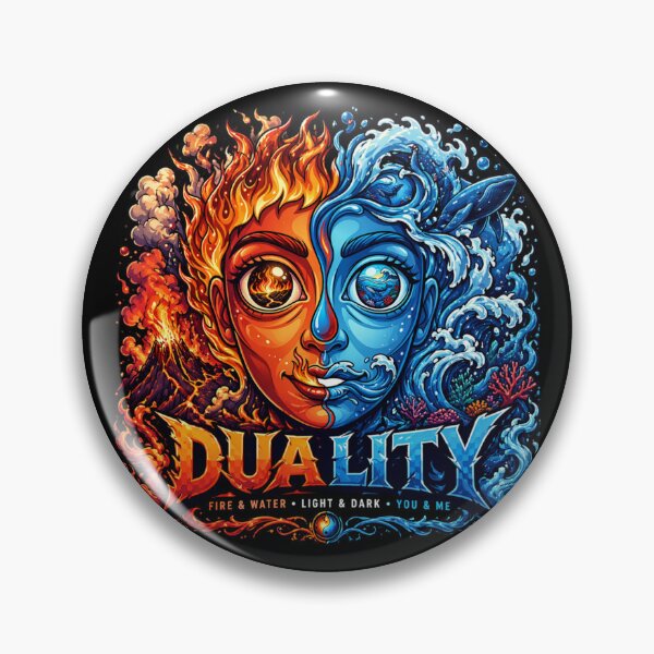 Item preview, Duality: Epic Fire and Water Elemental Face designed and sold by AD-NOVA!!!.