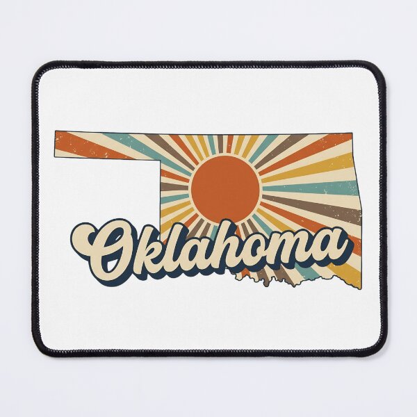 Item preview, Oklahoma Retro Sunset State Silhouette – Vintage Distressed Design designed and sold by Paper Drip.