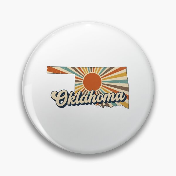 Item preview, Oklahoma Retro Sunset State Silhouette – Vintage Distressed Design designed and sold by Paper Drip.