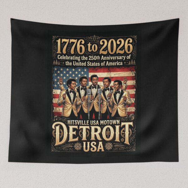 Item preview, DETROIT - Celebrating 250th Anniversary of the United States of America 1776 to 2026  designed and sold by DBM Photo Art 1.