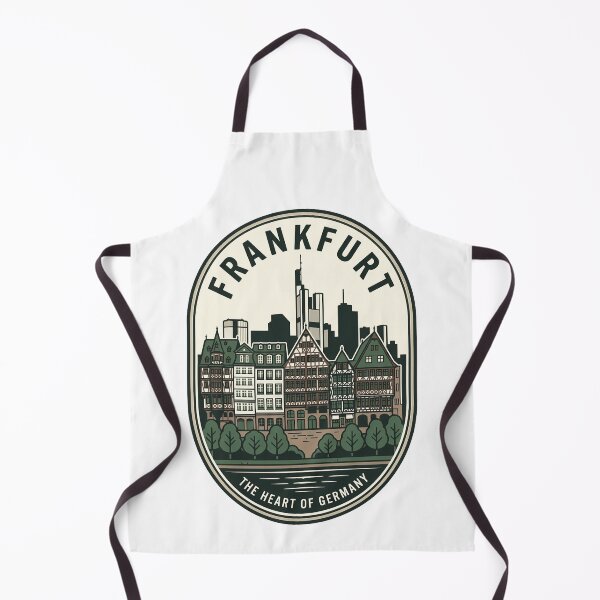 Item preview, Frankfurt Germany Skyline Vintage Travel Badge designed and sold by k3rstman1.