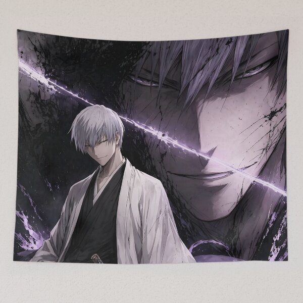 Item preview, Gin Ichimaru Bleach Anime – Dark Anime Aesthetic Samurai Wall Art | Manga Villain Anime Design designed and sold by Dyan4.