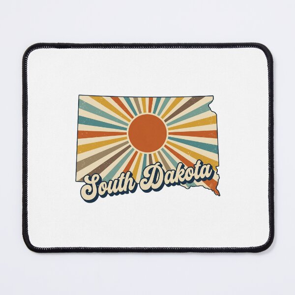 Item preview, Sorth Dakota Retro Sunset State Silhouette – Vintage Distressed Design designed and sold by Paper Drip.