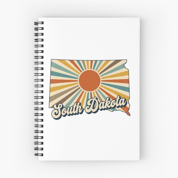 Item preview, Sorth Dakota Retro Sunset State Silhouette – Vintage Distressed Design designed and sold by Paper Drip.