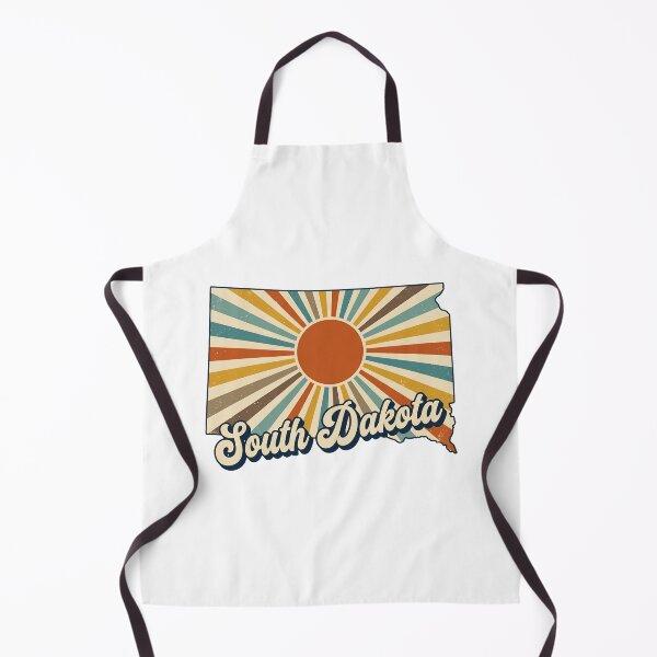 Item preview, Sorth Dakota Retro Sunset State Silhouette – Vintage Distressed Design designed and sold by Paper Drip.