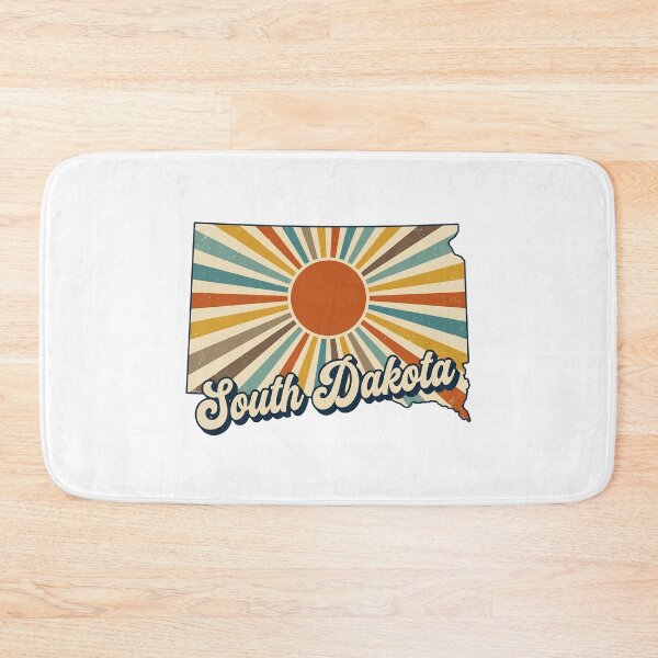 Item preview, Sorth Dakota Retro Sunset State Silhouette – Vintage Distressed Design designed and sold by Paper Drip.