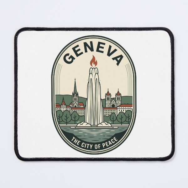 Item preview, Vintage Geneva Switzerland City Of Peace Badge designed and sold by k3rstman1.