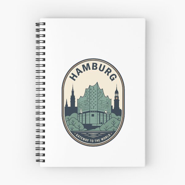 Item preview, Hamburg Germany Vintage Elbphilharmonie Skyline Travel Badge designed and sold by k3rstman1.