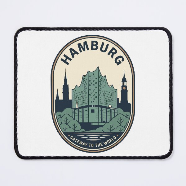 Item preview, Hamburg Germany Vintage Elbphilharmonie Skyline Travel Badge designed and sold by k3rstman1.