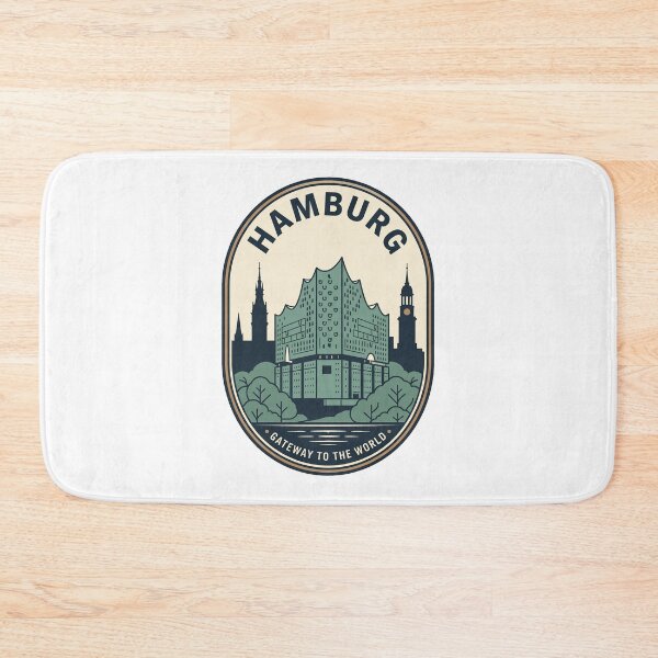 Item preview, Hamburg Germany Vintage Elbphilharmonie Skyline Travel Badge designed and sold by k3rstman1.