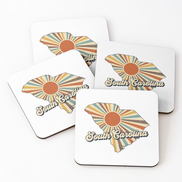 Item preview, South Carolina Retro Sunset State Silhouette – Vintage Distressed Design designed and sold by Paper Drip.