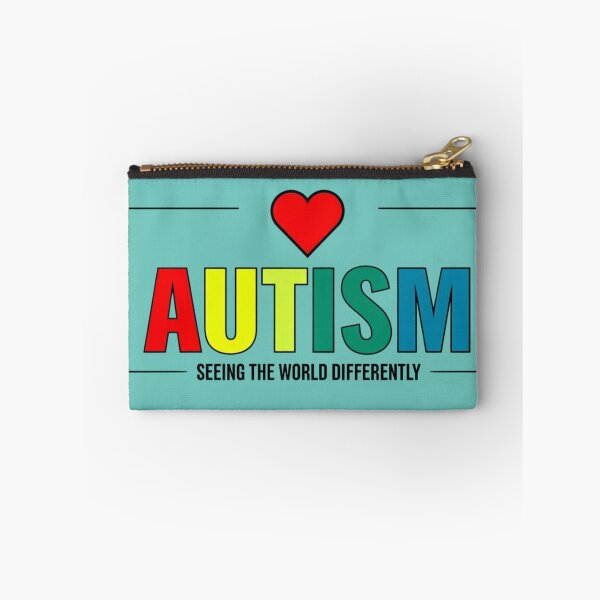 Item preview, Autism awareness sign with heart and colorful letters designed and sold by Rue Market.