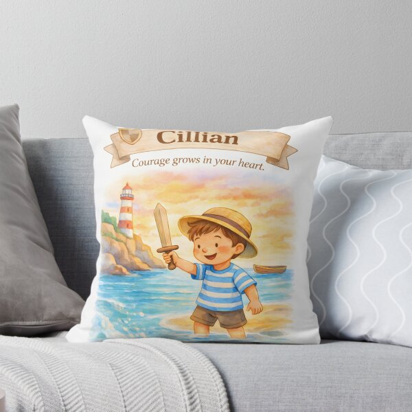 Item preview, Cillian Courage Grows Personalized Pirate Boy Nursery Quote designed and sold by LoveNurseries.
