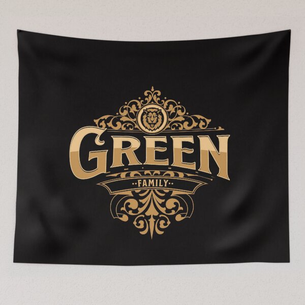 Item preview, Cool Vintage Green Family Crest - Team Green designed and sold by CattlettArt.