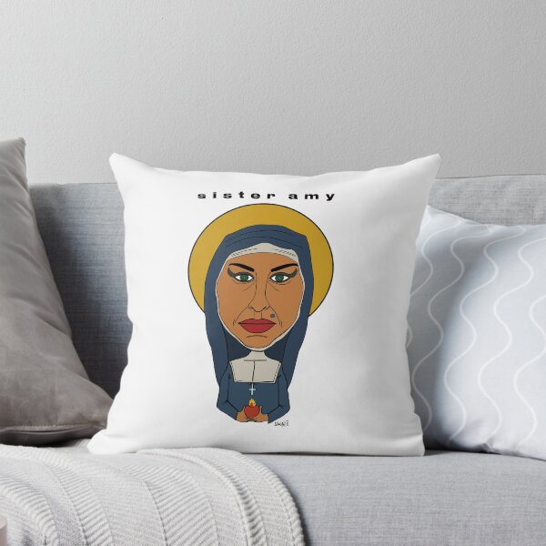 Item preview, Portrait of Amy Winehouse in a nun's habit. Fan art. designed and sold by Eric Sintès.