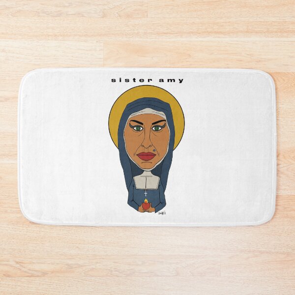 Item preview, Portrait of Amy Winehouse in a nun's habit. Fan art. designed and sold by Eric Sintès.