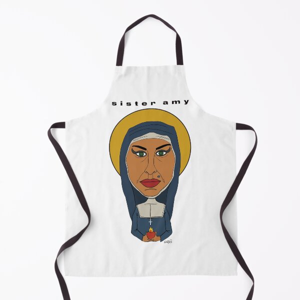 Item preview, Portrait of Amy Winehouse in a nun's habit. Fan art. designed and sold by Eric Sintès.