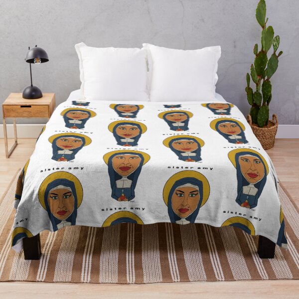 Item preview, Portrait of Amy Winehouse in a nun's habit. Fan art. designed and sold by Eric Sintès.