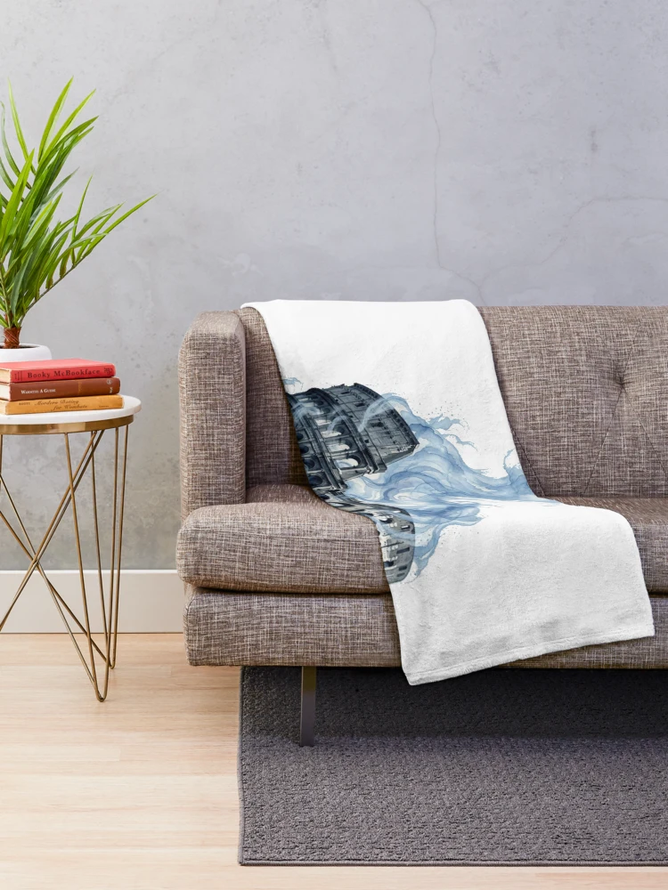 Thumbnail 2 of 6, Throw Blanket, Eternal Rome designed and sold by InkMindStudio.