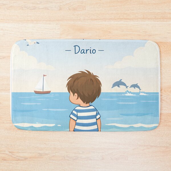 Item preview, Dario Dream Big Little One Personalized Ocean Nursery Quote designed and sold by LoveNurseries.