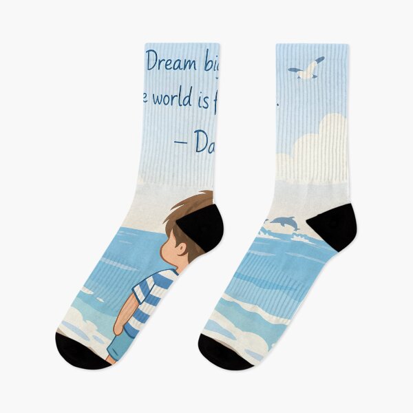 Item preview, Dario Dream Big Little One Personalized Ocean Nursery Quote designed and sold by LoveNurseries.