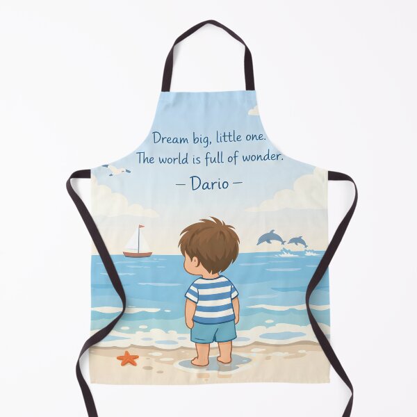 Item preview, Dario Dream Big Little One Personalized Ocean Nursery Quote designed and sold by LoveNurseries.